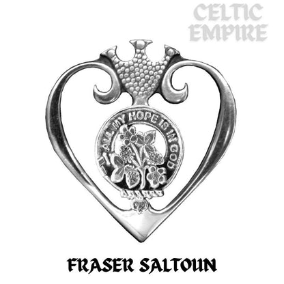 Fraser Saltoun Family Clan Crest Luckenbooth Brooch or Pendant