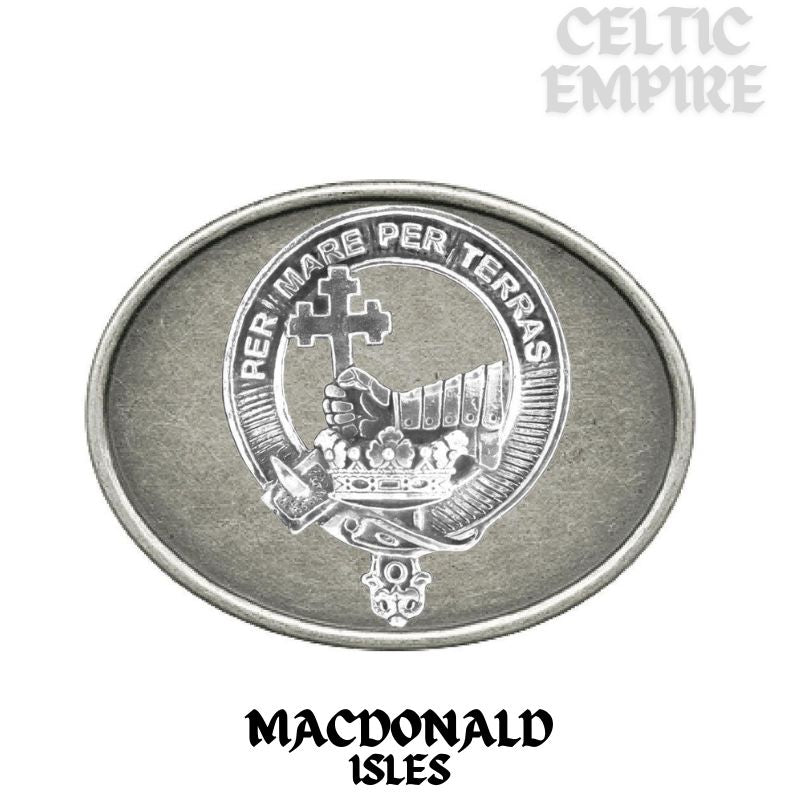 MacDonald Isles Family Clan Crest Regular Buckle