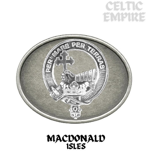 MacDonald Isles Family Clan Crest Regular Buckle