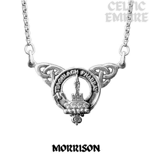 Morrison Family Clan Crest Double Drop Pendant