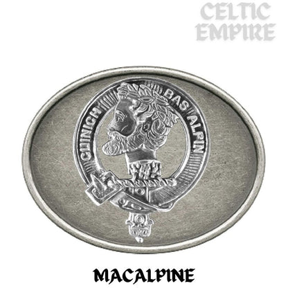 MacAlpine Family Clan Crest Regular Buckle