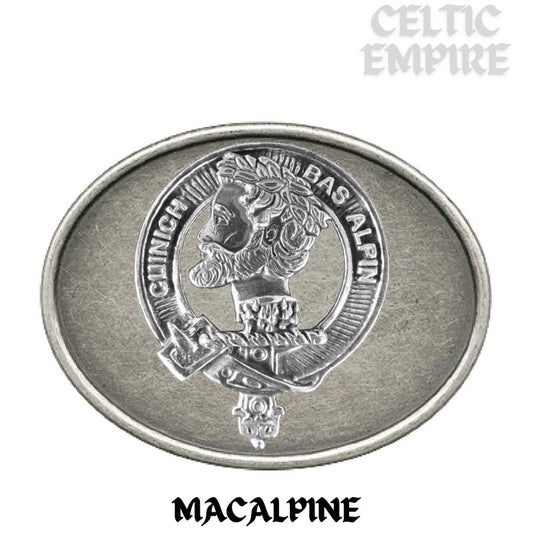 MacAlpine Family Clan Crest Regular Buckle
