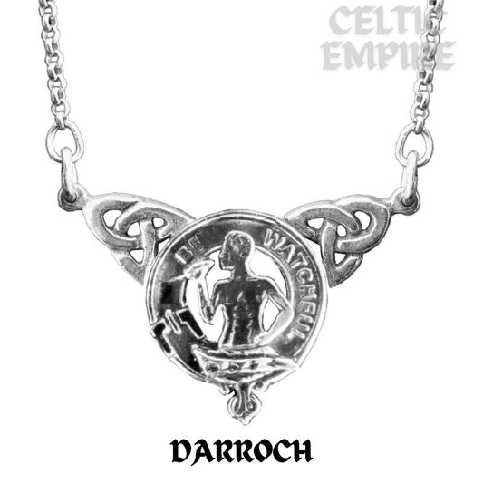 Darroch Family Clan Crest Double Drop Pendant