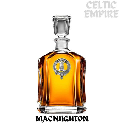 MacNaughton Family Clan Crest Badge Whiskey Decanter