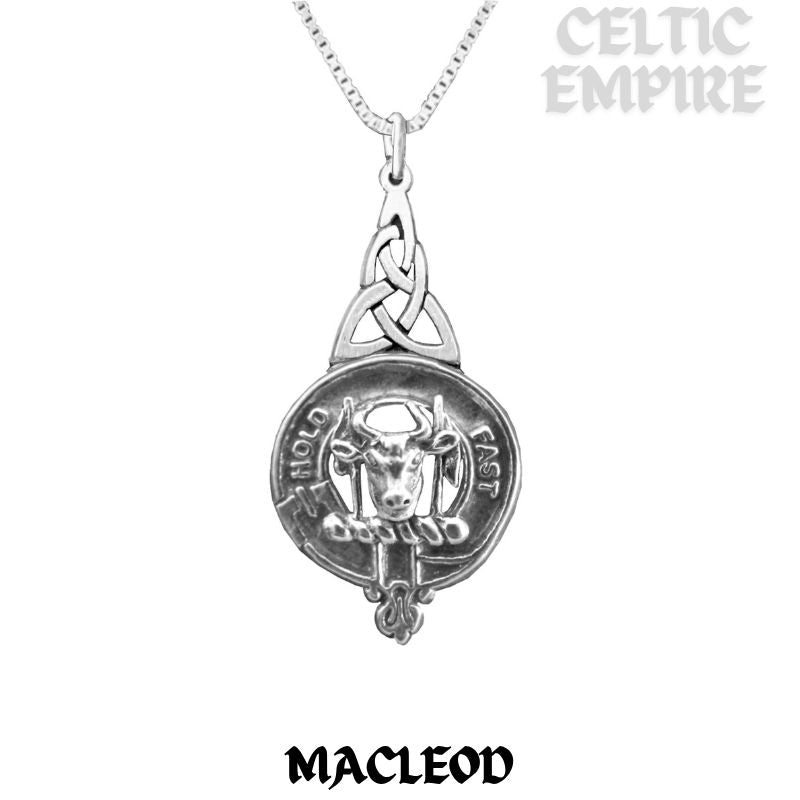 MacLeod (Harris) Family Clan Crest Interlace Drop Pendant
