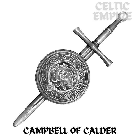 Campbell Calder Scottish Family Clan Dirk Shield Kilt Pin