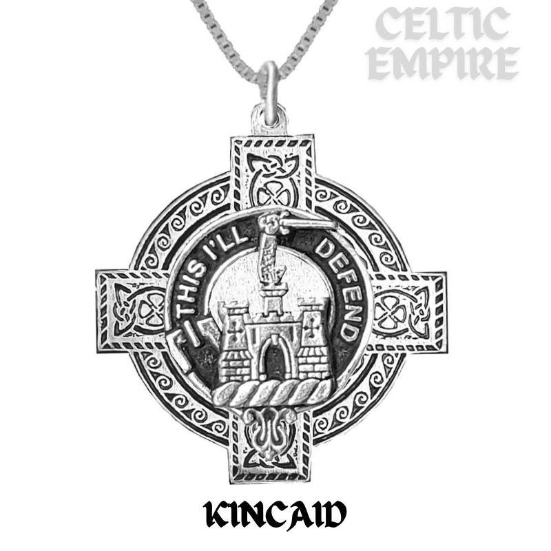 Kincaid Family Clan Crest Celtic Cross Pendant Scottish
