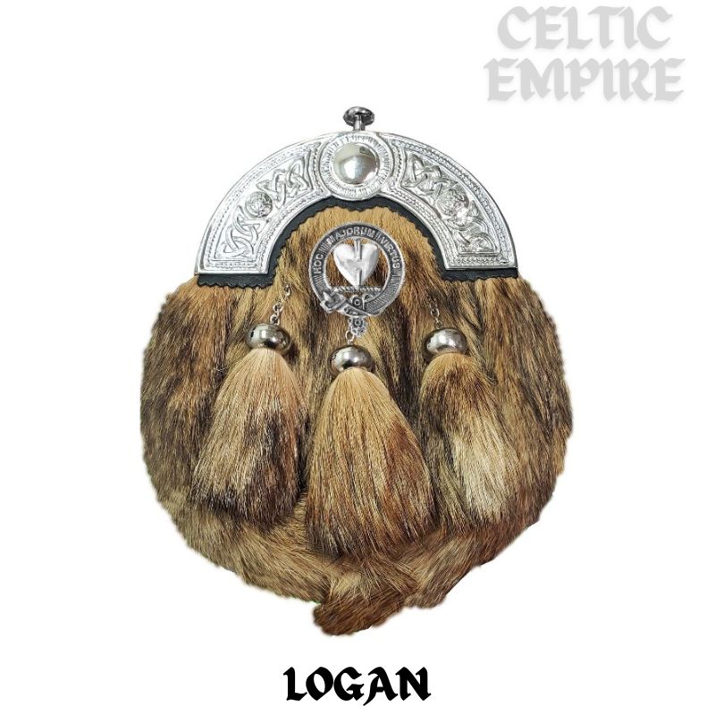 Logan Scottish Family Clan Crest Badge Dress Fur Sporran