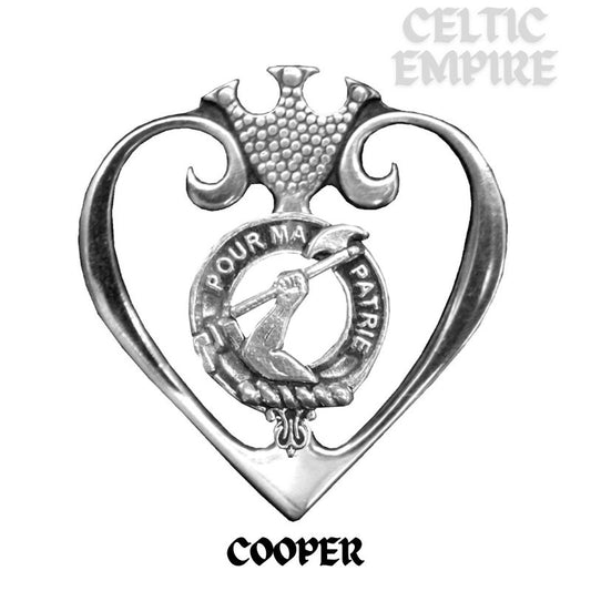Cooper Family Clan Crest Luckenbooth Brooch or Pendant