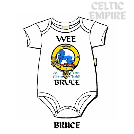 Bruce Scottish Family Clan Crest Baby Jumper