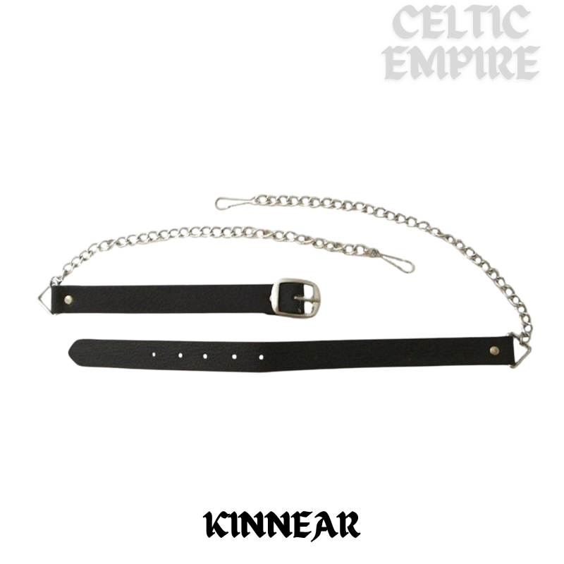 Kinnear Scottish Family Clan Badge Sporran, Leather