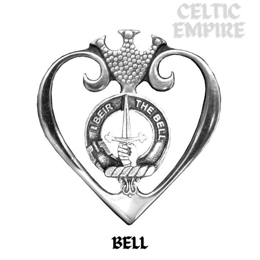Bell Family Clan Crest Luckenbooth Brooch or Pendant