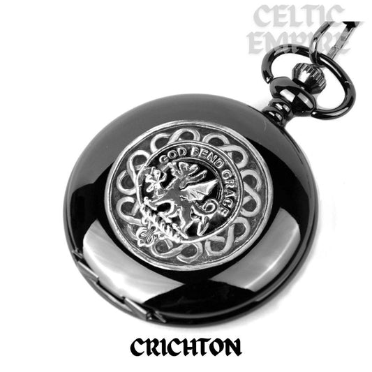 Crichton Scottish Family Clan Crest Pocket Watch