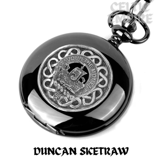 Duncan Sketraw Scottish Family Clan Crest Pocket Watch