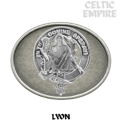 Lyon Family Clan Crest Regular Buckle