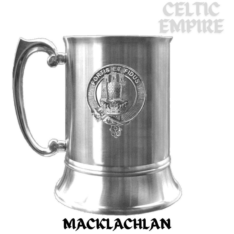 MacLachlan Scottish Family Clan Crest Badge Tankard