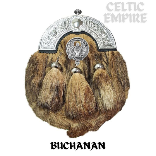 Buchanan Scottish Family Clan Crest Badge Dress Fur Sporran