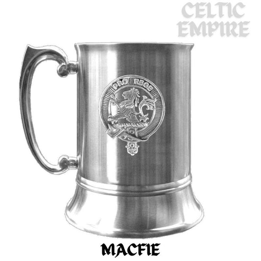 MacFie Scottish Family Clan Crest Badge Tankard