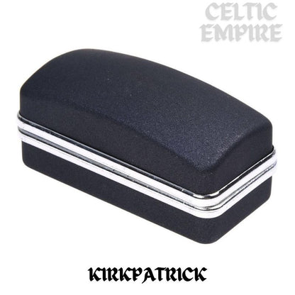 Kirkpatrick Family Clan Crest Scottish Cufflinks; Pewter, Sterling Silver and Karat Gold