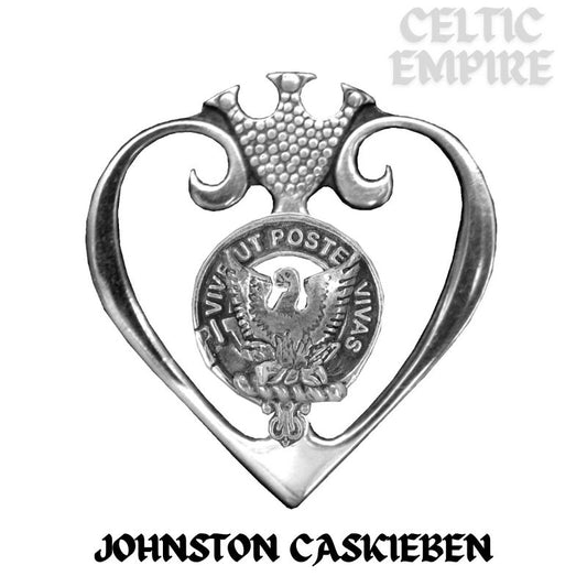 Johnston Caskieben Family Clan Crest Luckenbooth Brooch or Pendant