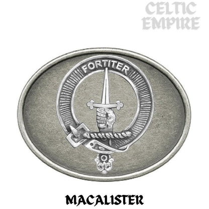 MacAlister Family Clan Crest Regular Buckle