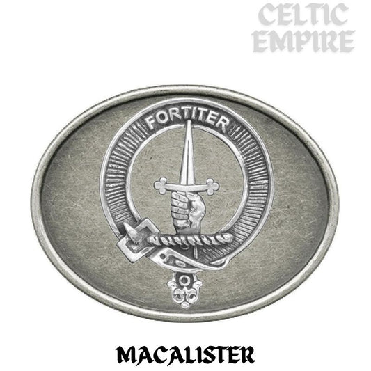 MacAlister Family Clan Crest Regular Buckle