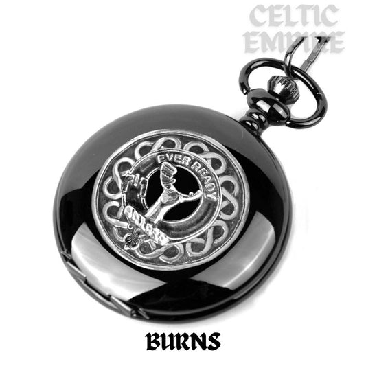 Burns Scottish Family Clan Crest Pocket Watch