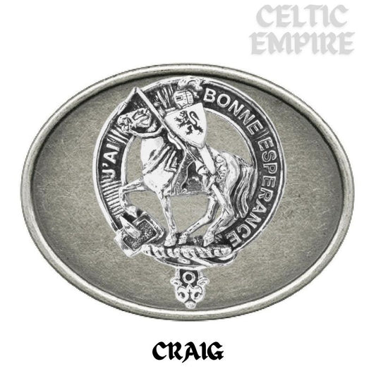 Craig Family Clan Crest Regular Buckle