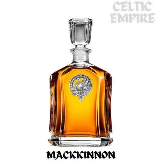 MacKinnon Family Clan Crest Badge Skye Decanter