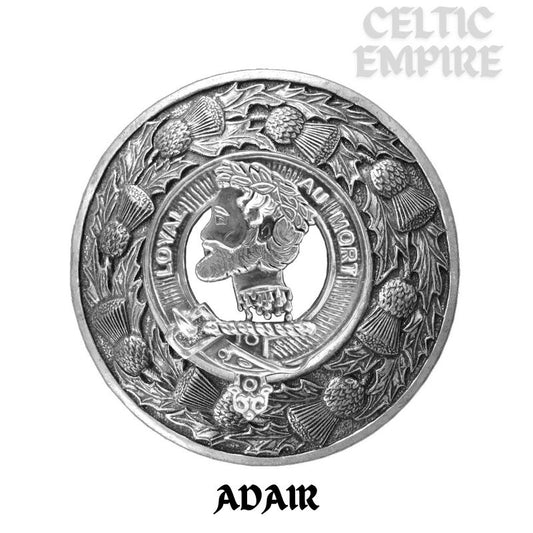 Adair Family Clan Badge Scottish Plaid Brooch