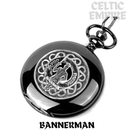 Bannerman Scottish Family Clan Crest Pocket Watch