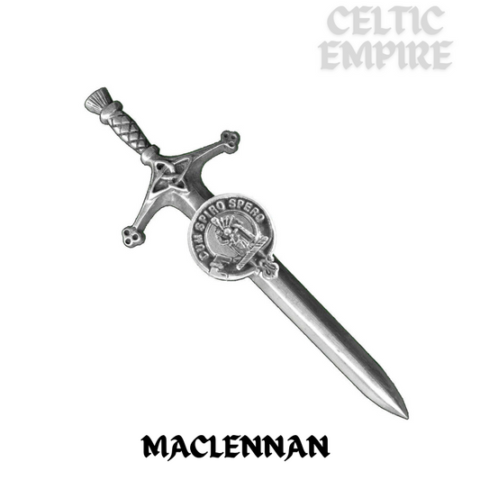 MacLennan Family Clan Crest Kilt Pin, Scottish Pin