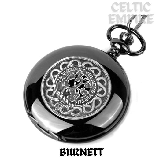 Burnett Scottish Family Clan Crest Pocket Watch