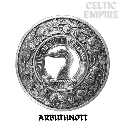 Arbuthnott Family Clan Badge Scottish Plaid Brooch
