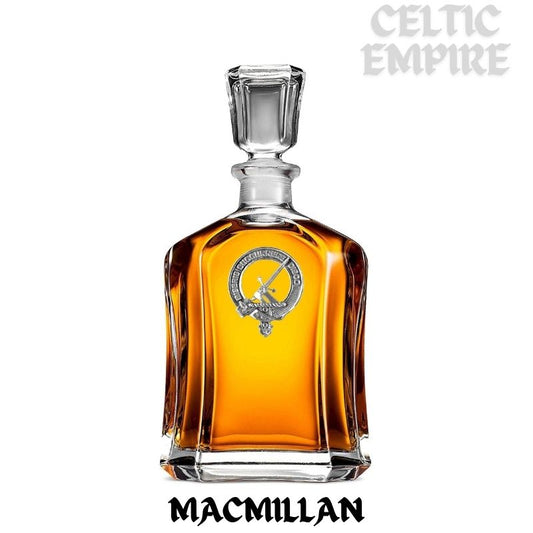 MacMillan Family Clan Crest Badge Whiskey Decanter