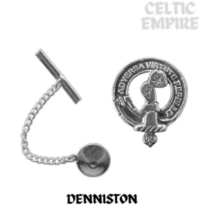 Denniston Family Clan Crest Scottish Tie Tack/ Lapel Pin
