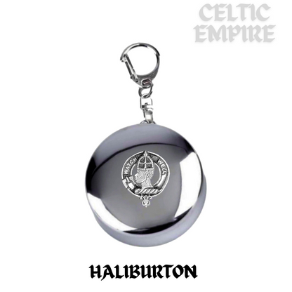 Haliburton Scottish Family Clan Crest Folding Cup Key Chain