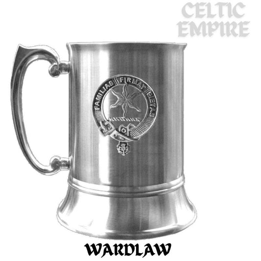Wardlaw Scottish Family Clan Crest Badge Tankard