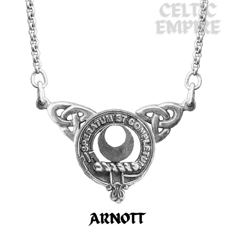 Arnott Family Clan Crest Double Drop Pendant