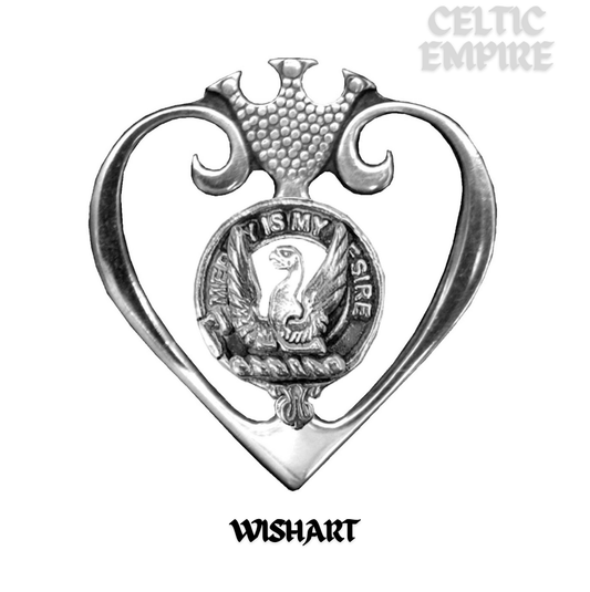 Wishart Family Clan Crest Luckenbooth Brooch or Pendant