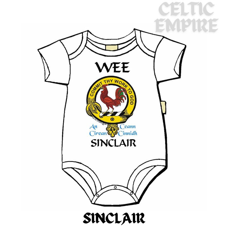 Sinclair Scottish Family Clan Crest Baby Jumper