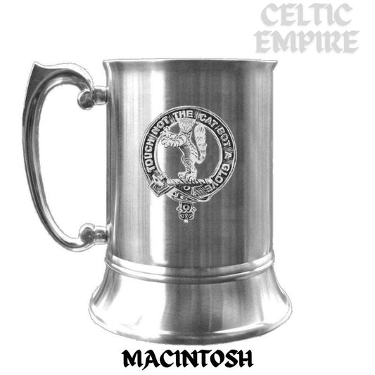 MacIntosh Scottish Family Clan Crest Badge Tankard