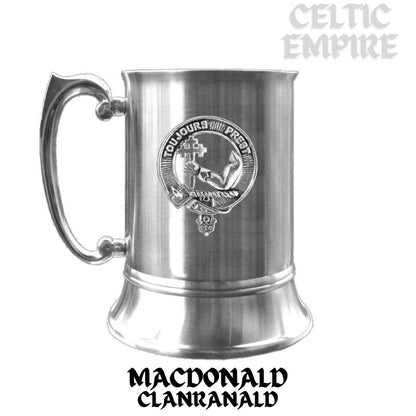 MacDonald (Dunnyveg) Scottish Family Clan Crest Badge Tankard