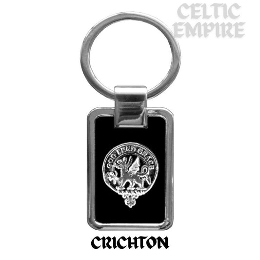 Crichton Family Clan Black Stainless Key Ring