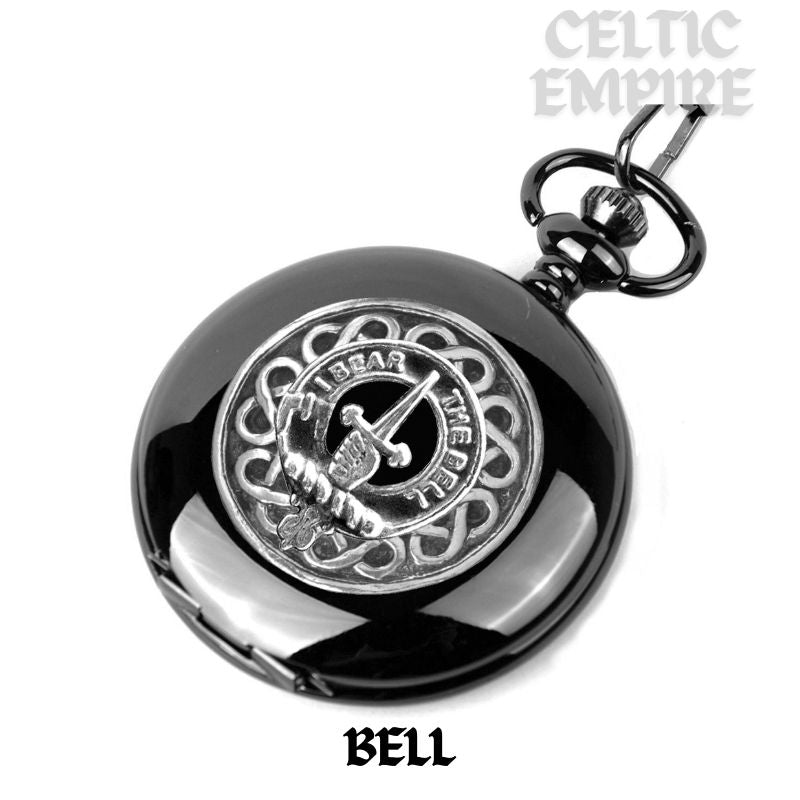 Bell Scottish Family Clan Crest Pocket Watch