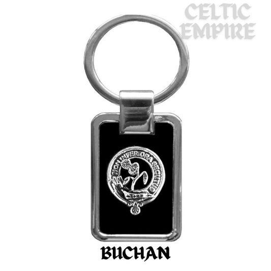 Buchan Family Clan Black Stainless Key Ring