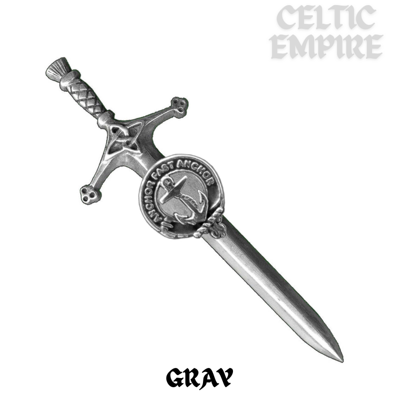 Gray Family Clan Crest Kilt Pin, Scottish Pin