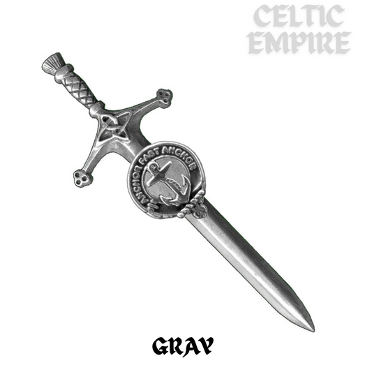 Gray Family Clan Crest Kilt Pin, Scottish Pin