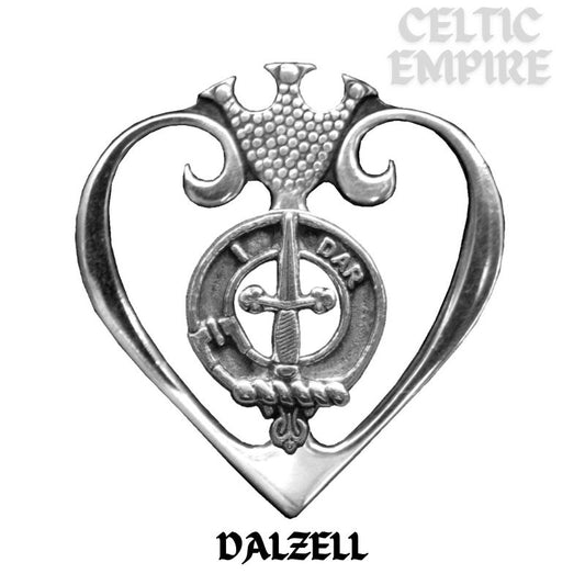 Dalzell Family Clan Crest Luckenbooth Brooch or Pendant