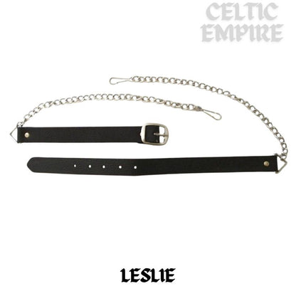 Leslie Scottish Family Clan Badge Sporran, Leather